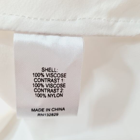 L'Academie Azaria Midi Dress in White & Black - Picture 6 of 12